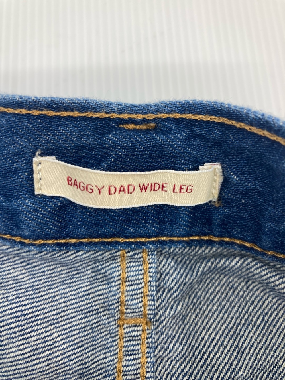 Levi's Premium Baggy Dad Wide Leg Jeans Medium Dark Wash S645 - Picture 4 of 12